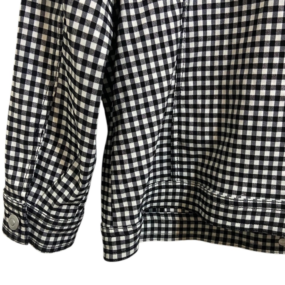 Ruby Rd Black White Gingham Checkered Button Fron… - image 8